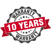 10 years warrenty